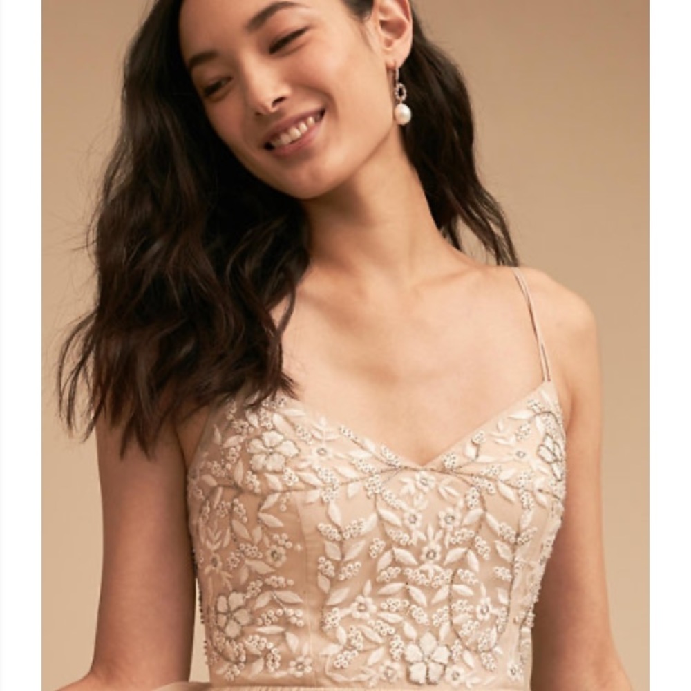 BHLDN Elowen wedding or bridesmaid dress in Oyster